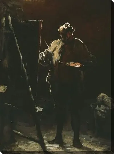 Картина Художник перед мольбертом (1870)