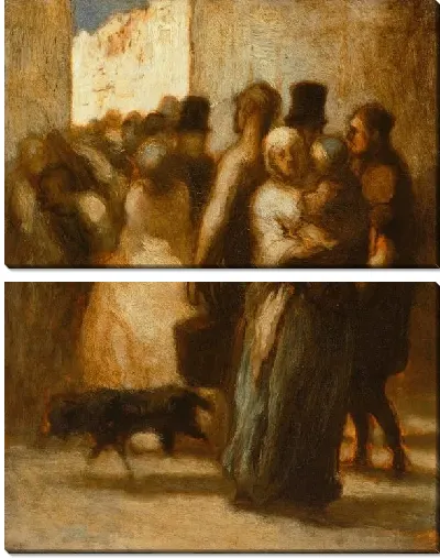 Картина На улице (1840-1850)