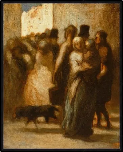 Картина На улице (1840-1850)