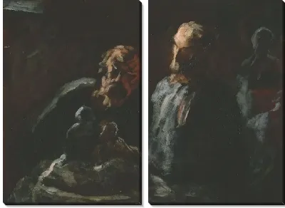 Картина Два скульптора (1870-1873)