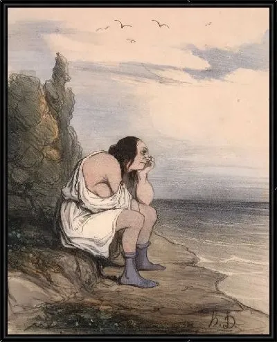 Картина Отчаяние Калипсо (1842)