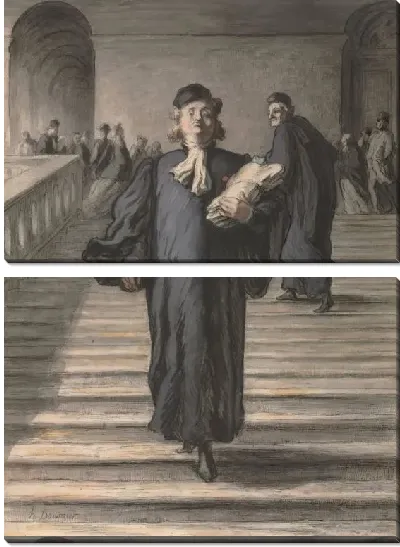 Картина Парадная лестница дворца правосудия (1864)