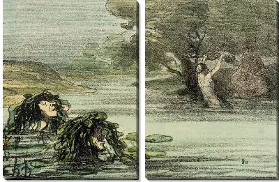 Картина Водные развлечения (1857)