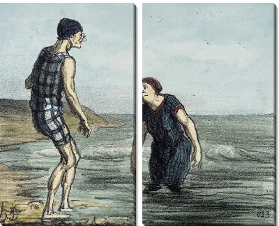 Картина Так входить в море без страха… (1856)