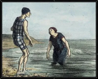 Картина Так входить в море без страха… (1856)