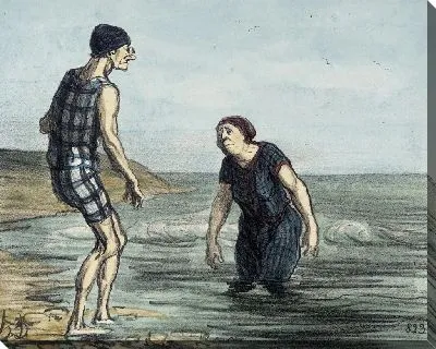 Картина Так входить в море без страха… (1856)