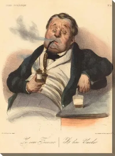 Картина Курение (1836)