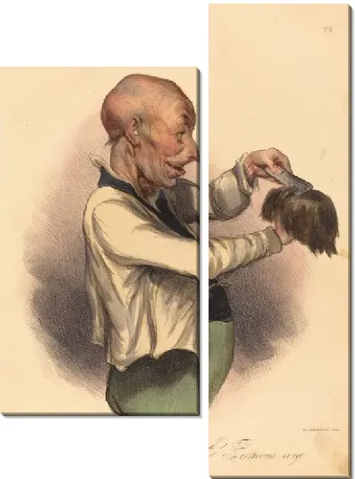 Картина Знаменитый парик (1836) 