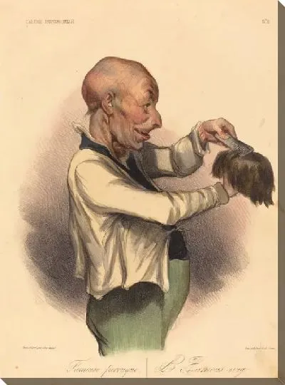 Картина Знаменитый парик (1836) 