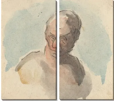 Картина Голова мужчины (1808-1879)