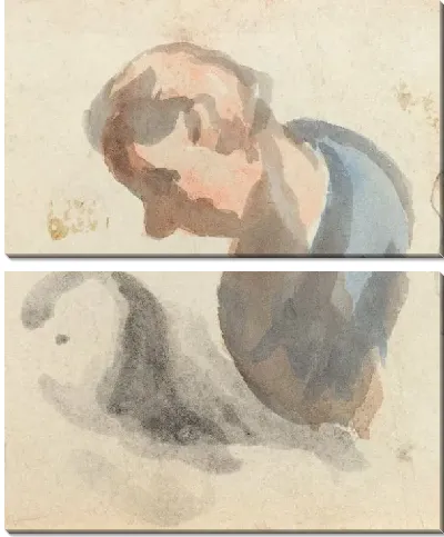 Картина Голова мужчины (1808-1879)
