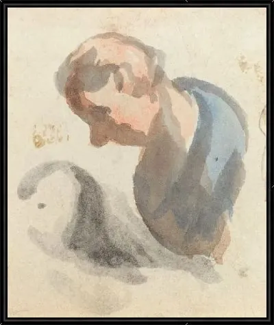 Картина Голова мужчины (1808-1879)