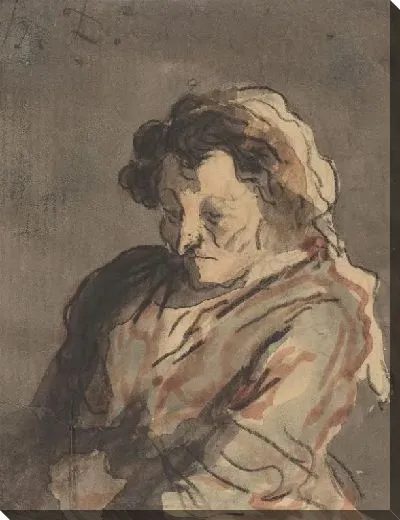 Картина Сидящая старая женщина (1808-1879)