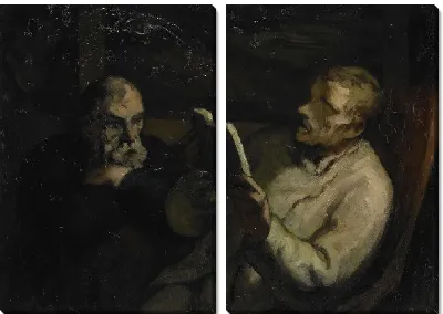 Картина Чтение (1857)