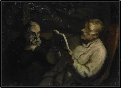 Картина Чтение (1857)