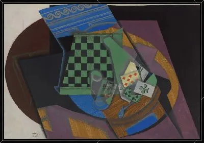 Шахматная доска и игральные карты (1915)