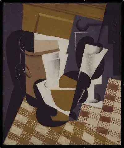 Картина Кувшин вина и стакан (1916)