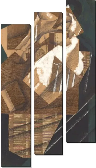 Картина Графин, стакан и пачка табака (1914)