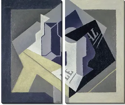 Картина Тарелка с фруктами и газета (1920)