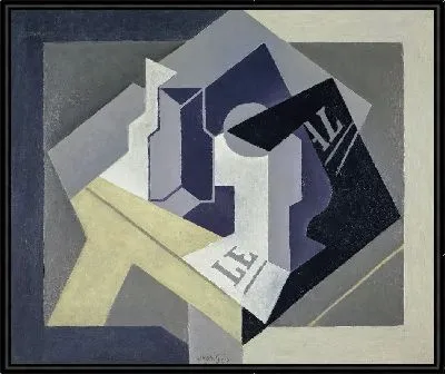 Тарелка с фруктами и газета (1920)