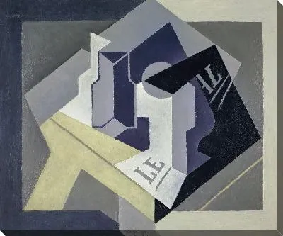 Картина Тарелка с фруктами и газета (1920)