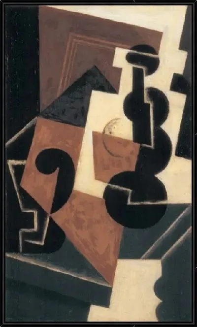 Картина Стакан и бутылка воды (1917)