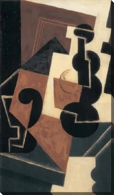 Картина Стакан и бутылка воды (1917)