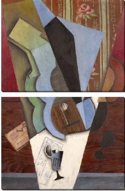 Картина Абстракция (гитара и стакан) (1913)