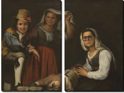 Картина Четыре человека (1655-1660)