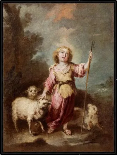 Картина Младенец Христос как добрый пастырь