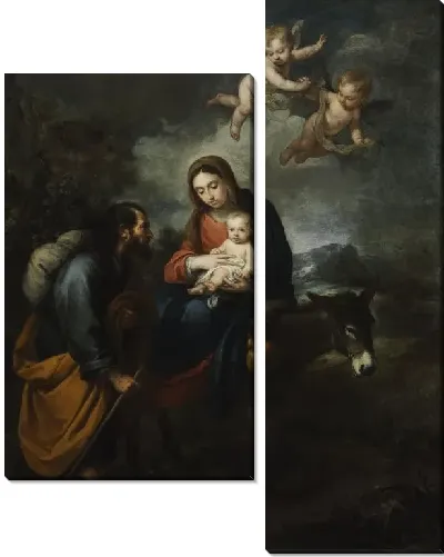 Картина Бегство в Египет (1668-1670)