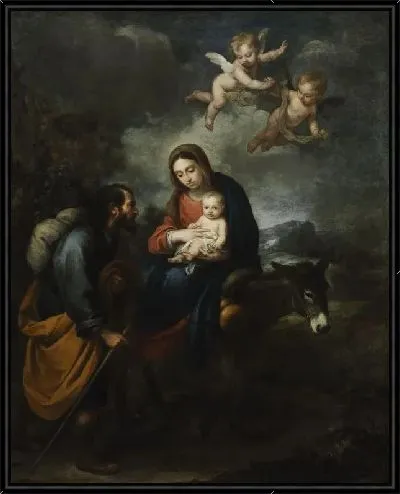 Картина Бегство в Египет (1668-1670)