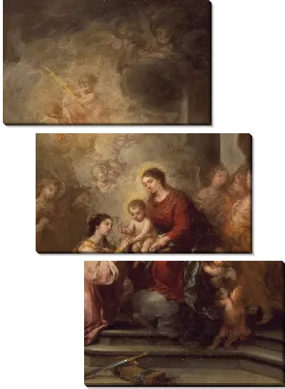 Картина Мистическое обручение святой Екатерины (1680-1682)