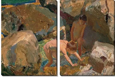 Картина Дети в поисках моллюсков (1919)