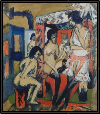 Картина Обнаженные в студии (1912)