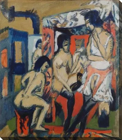 Картина Обнаженные в студии (1912)