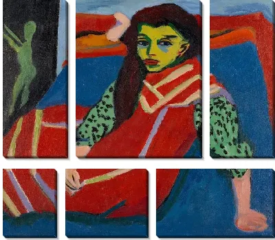 Сидящая девушка (Франци) (1910)