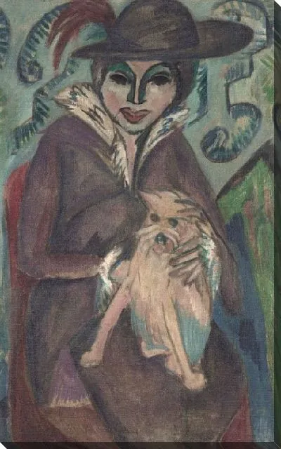 Картина Женщина с собакой (1912)