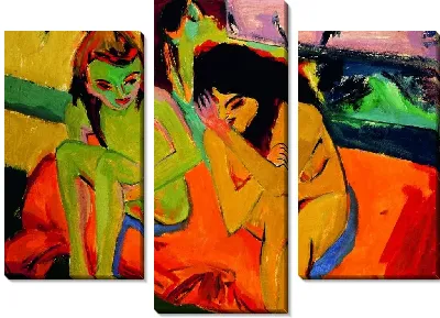 Картина Голые девушки разговаривают (1910)