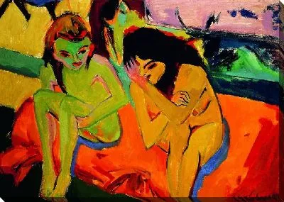 Картина Голые девушки разговаривают (1910)