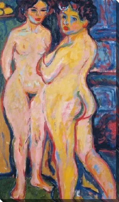 Картина Обнаженные стоят у печки (1908)