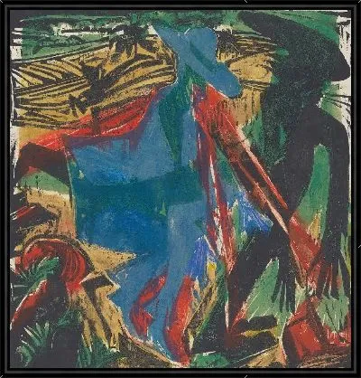 Картина Мужчина сталкиваеся с тенью (1915)