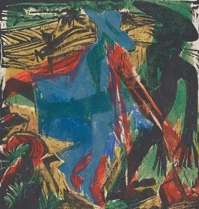 Картина Мужчина сталкиваеся с тенью (1915)