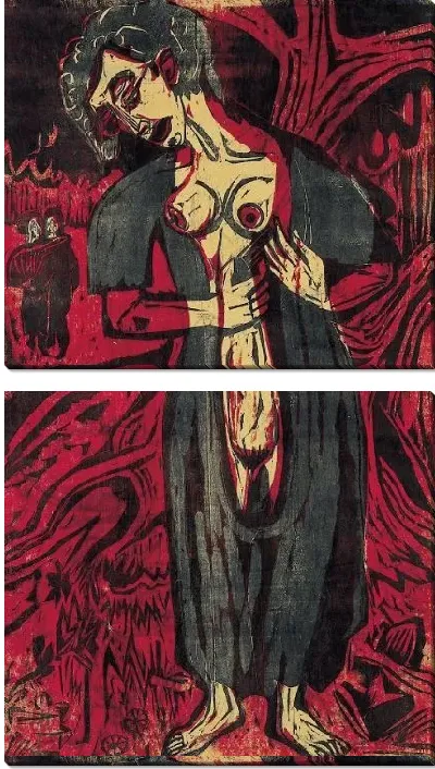 Картина Суицидальные лицо (1921)
