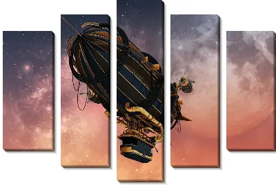 Модульная картина Дирижабль №9