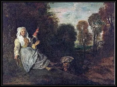 Картина Вечерний пейзаж (1713-1717)