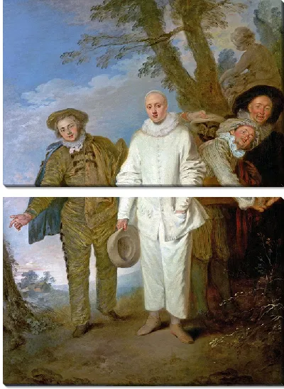 Картина Итальянские комедианты (1720)