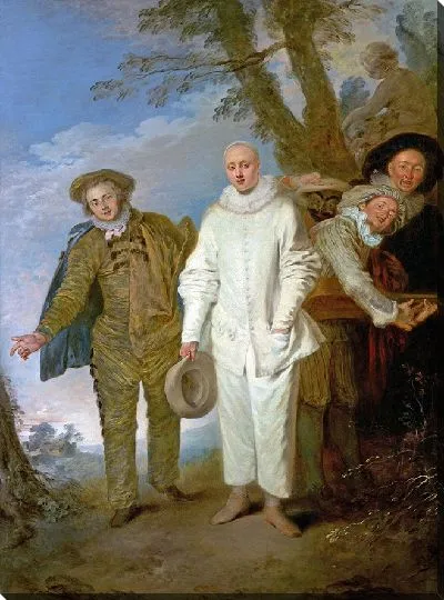 Картина Итальянские комедианты (1720)