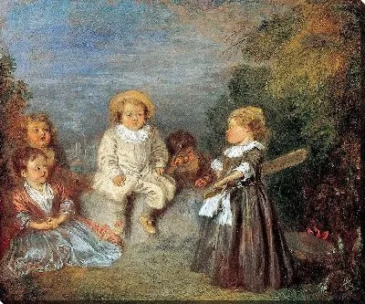 Картина Счастливый возраст (1716-1720)