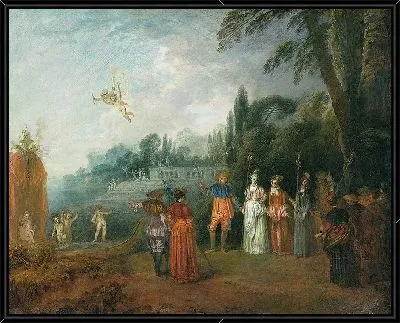 Картина Посадка на судно в Киферу (1709-1710)